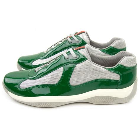 prada sneaker green|Prada black platform sneakers.